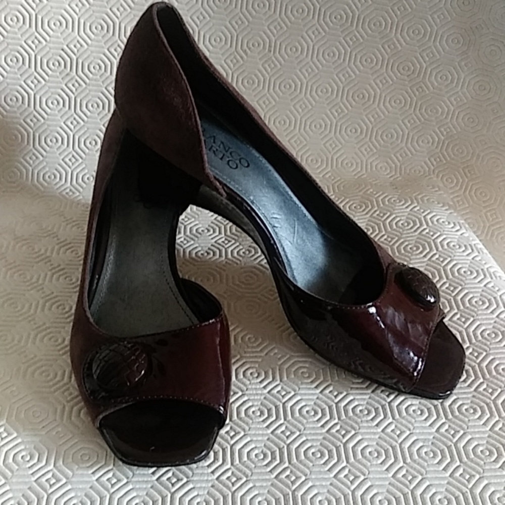 FRANCO SARTO Open-toe Slip-On Wedge 8M